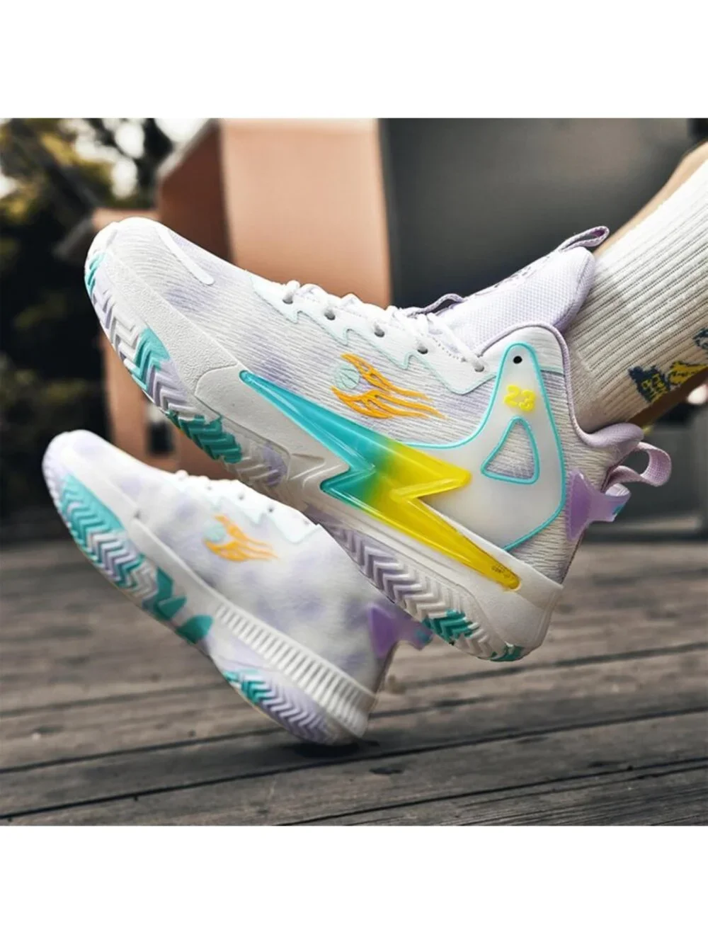 Women's Purple Breathable Non Slip Running Sneakers Comfortable Basketball Shoes